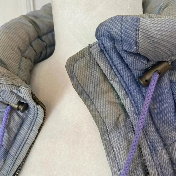 Descente Womens Vintage Y2K Ski Jacket Size 8 Blue Puffer Jacket - Picture 10 of 11